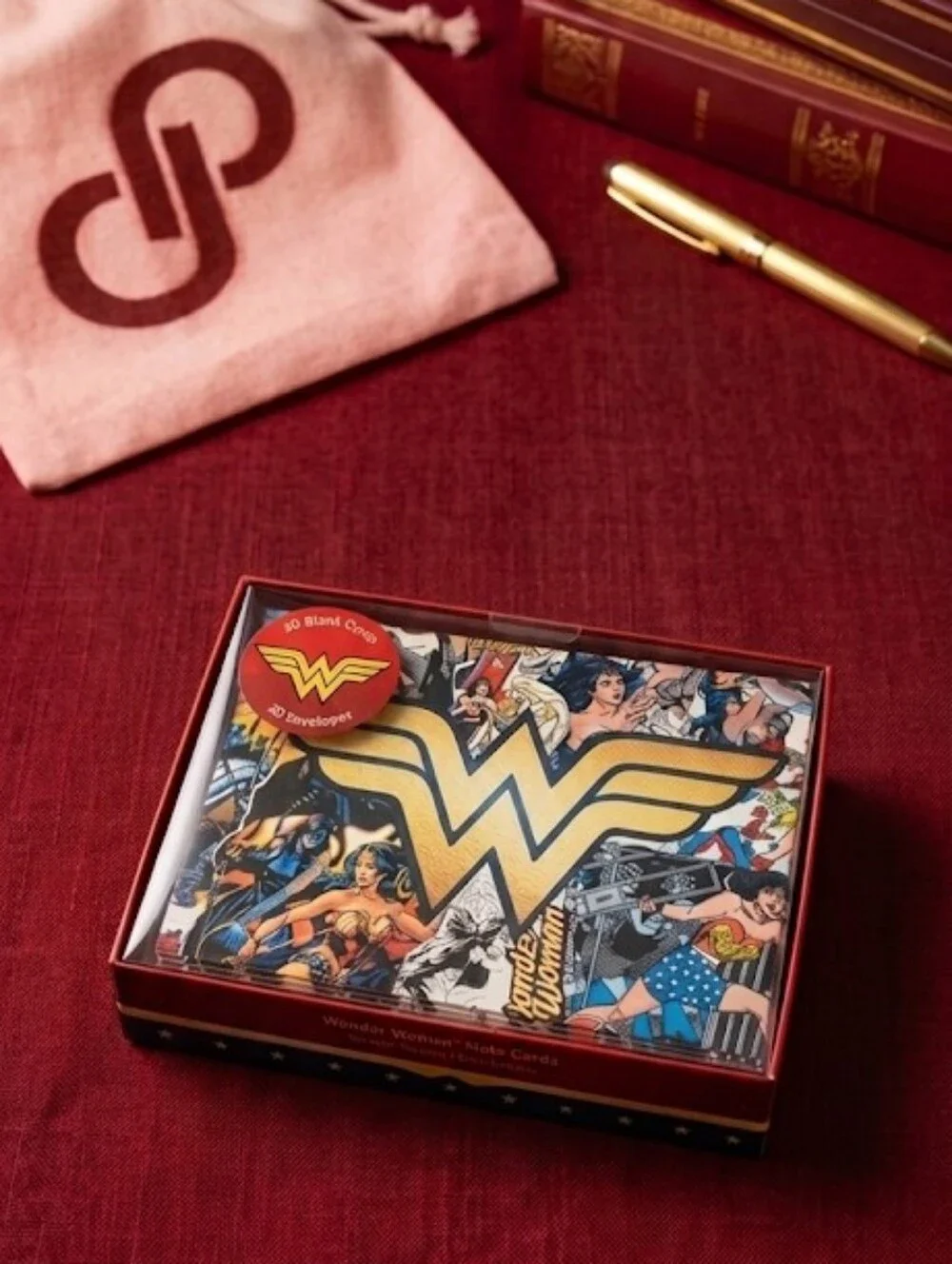 Wonderwoman Note Cards and Pen Set